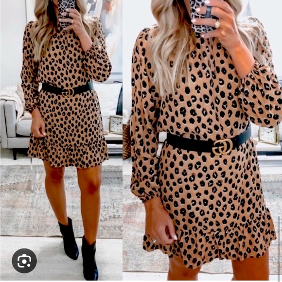 A NEW DAY Leopard print boho dress - Picture 5 of 7